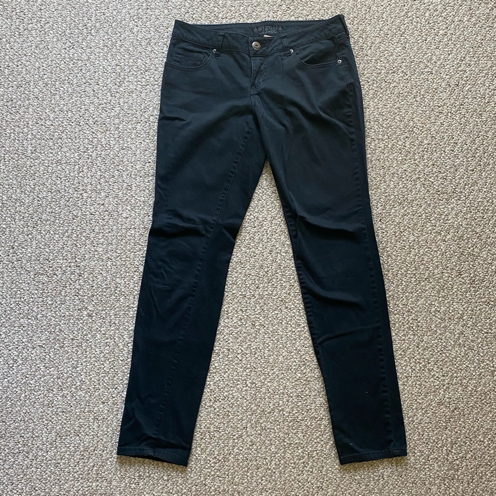 Black stretch skinny jeans